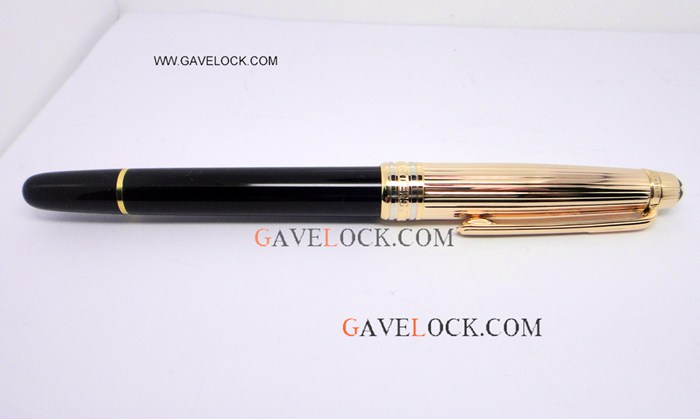 AAA Cheap Montblanc Pens - Montblanc Meisterstuck Black & Yellow Gold Copy Rollerball Pen AAA Cheap Montblanc Pens - Montblanc Meisterstuck Black & Yellow Gold Copy Rollerball Pen